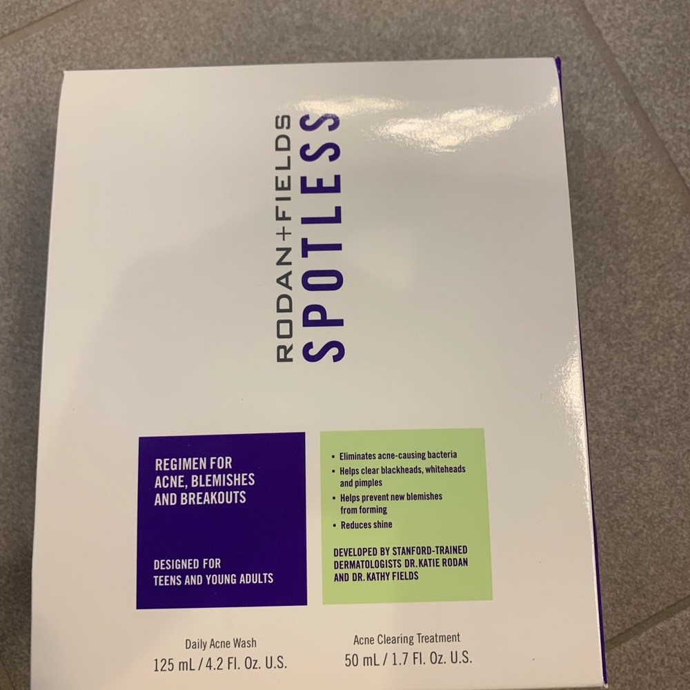 Rodan and Fields spotless regimen.